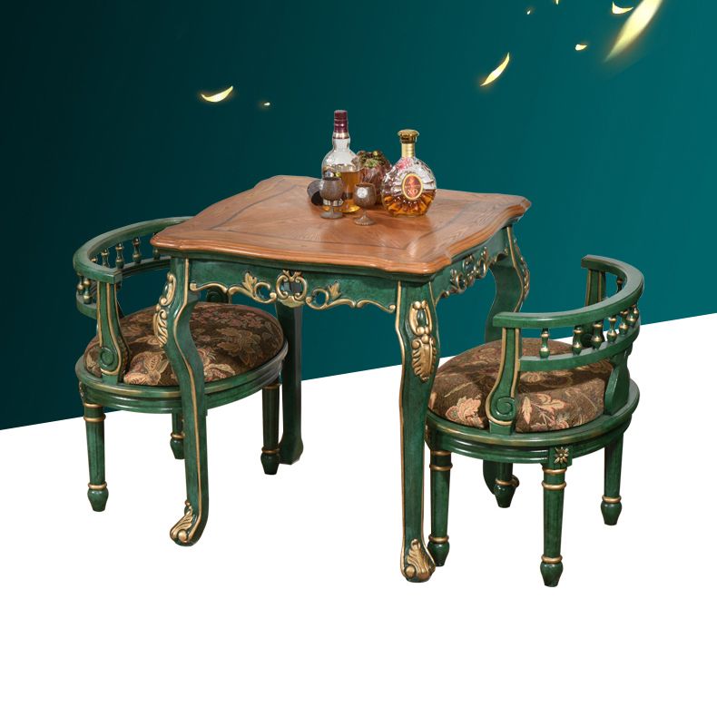 Solid Wood 4-foot Dining Table Midcentury Style Furniture for Indoor