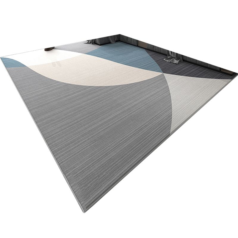 Simplicity Lattice Rug Synthetic Modern Carpet Anti-Slip Backing Rug for Home Decor
