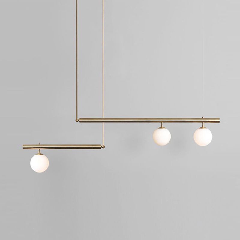 Molecule Dinning Room Island Light Fixture Glass Nordic Style Island Pendant Light in White