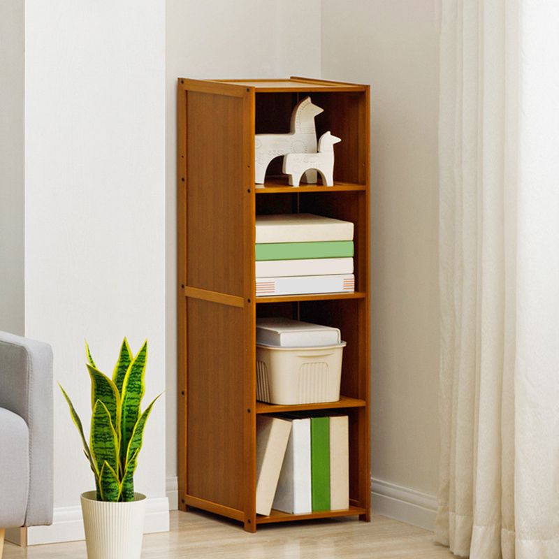 Modern Style Bookshelf Standard Closed Back Wooden Bookcase for Home