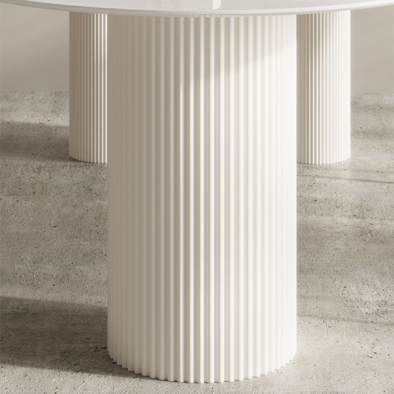 Modern Style White Dining Table Sintered Stone Table for Home