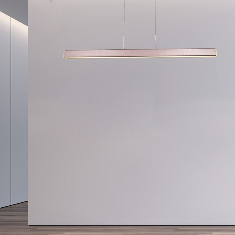 Linear LED Island Lighting in Contemporary Style  Metal 1-Light Island Lighting