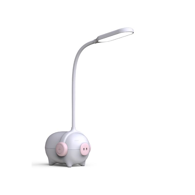 Piggy Kindergarten LED Desk Light 1 Head Animal Reading Light with Flexible Gooseneck