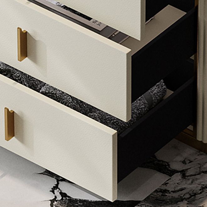 Classic Glam Storage Chest Dresser 5/4/6 Drawers Storage Chest , 17.55 Inch Width