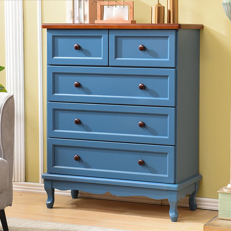 Mid-Century Modern Wood Accent Chest with Drawers 13.77" Wide Side Cabinet