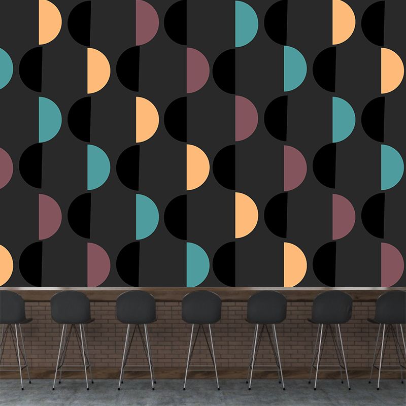 Soft Color Wall Mural Geometry Sleeping Room Home Decoration Wall Covering