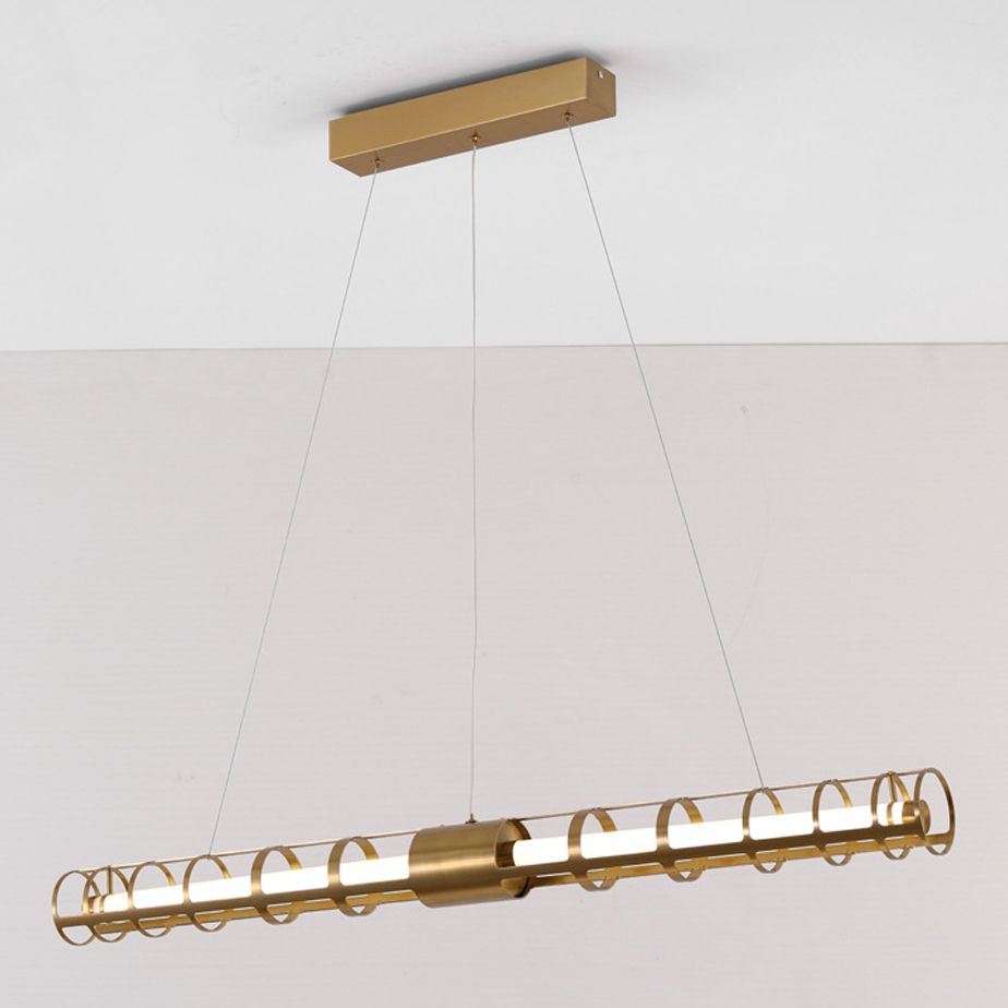 Luz de la isla de estilo posmoderna Luz de colgante de colgantes de metal para sala de estar