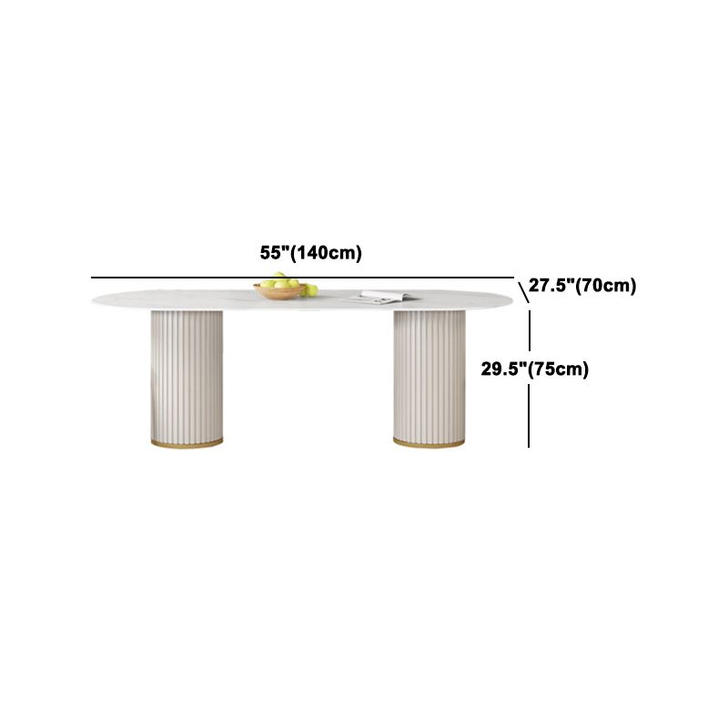 Glam Style Sintered Stone Dining Set Rectangle 1/2/5 Pieces Dining Set for Dining Areas