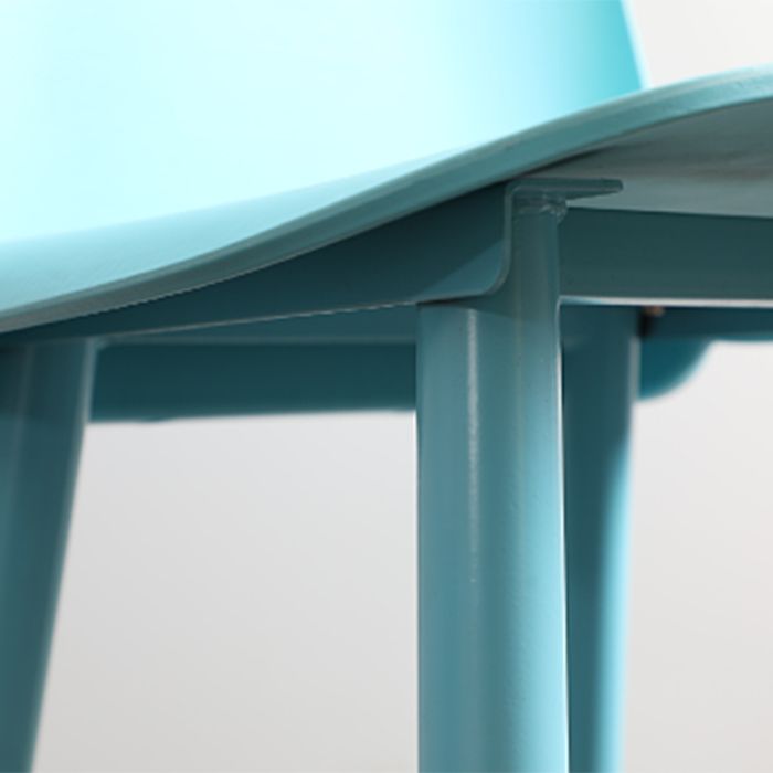Scandinavian Style Acrylic Bar stool with Square Seat Counter Stool for Kitchen Bar