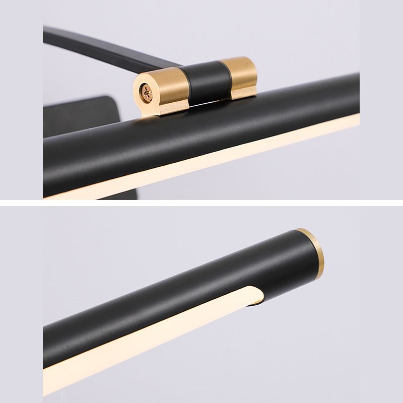 Moderne minimalistische stijl buizen muur gemonteerd ijdelheid lichten metaal 1 licht ijdelheid verlichting ideeën voor badkamer