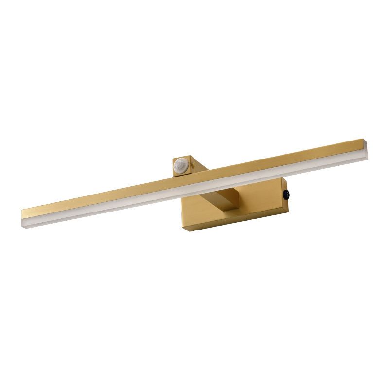 Contemporary Minimalism Style LED Copper Inductive Vanity Wall Lighting Light for Bathroom