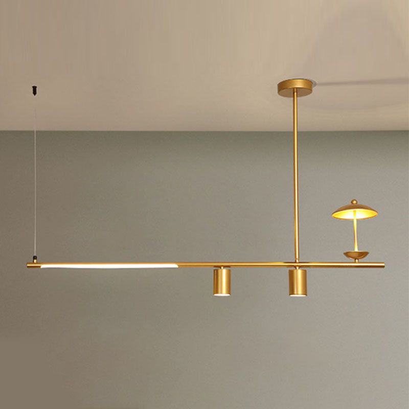 Postmoderne LED -Inselbeleuchtungsschirme -Form -Aluminiumhänge -Leuchte