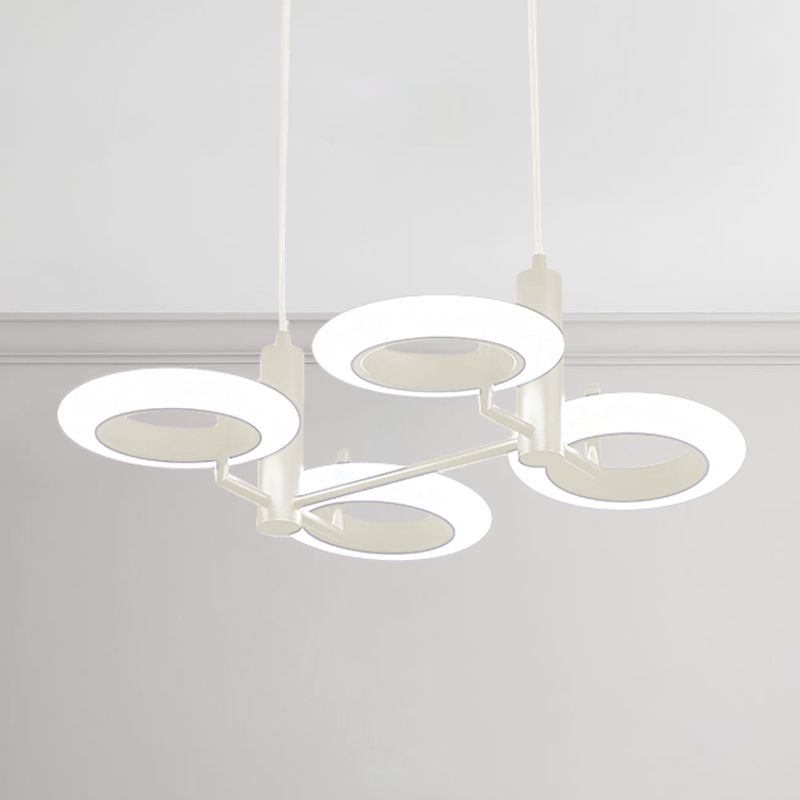 Kit de lampe suspendue à beignet noir / blanc / marron