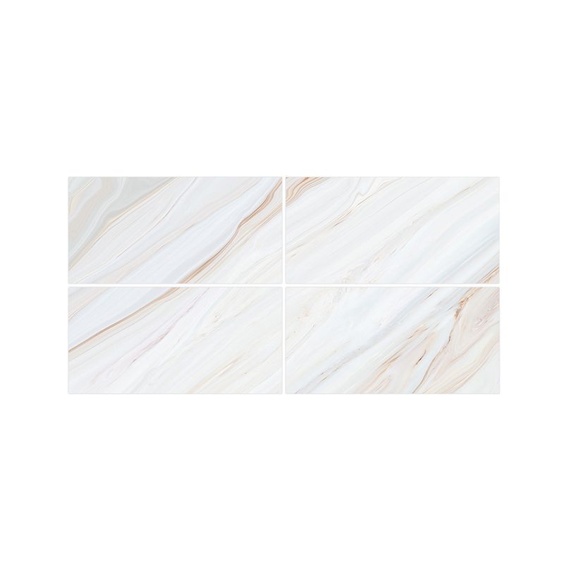 Peel and Paste Marble Wallpaper Panel 23.6' L x 12" W Modern Wall Art for Snack Bar