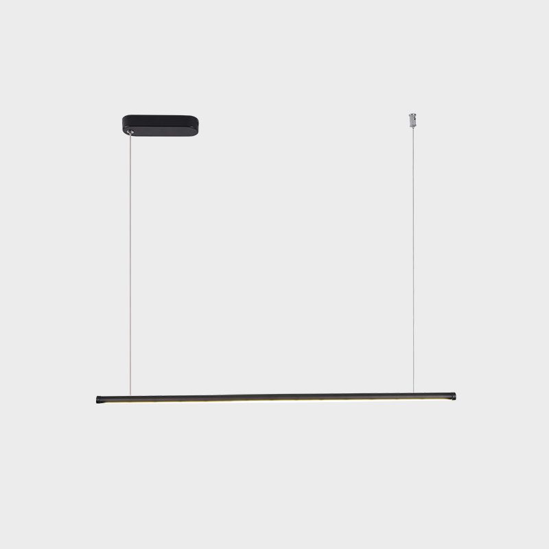 Accesorios de iluminación lineal modernos Luz de techo colgante de metal