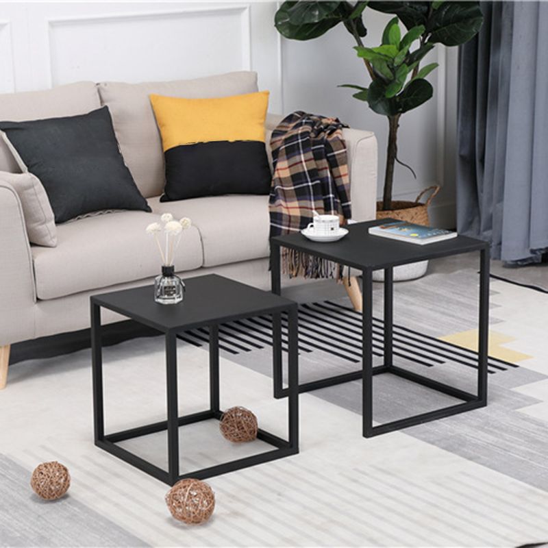 Frame 2 Nesting Coffee Table Mid-Century Metal Square Cocktail Table