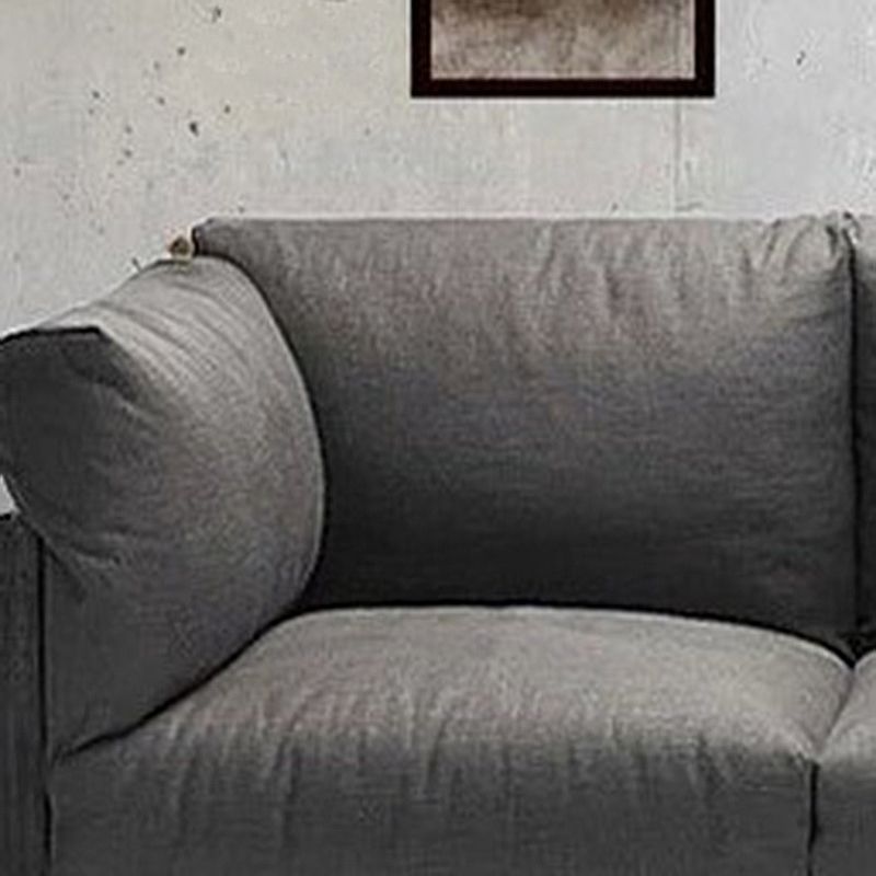 82.67" W x 32.67" D x 32.67" H Contemporary Standard Square Arm Sofa for Living Room