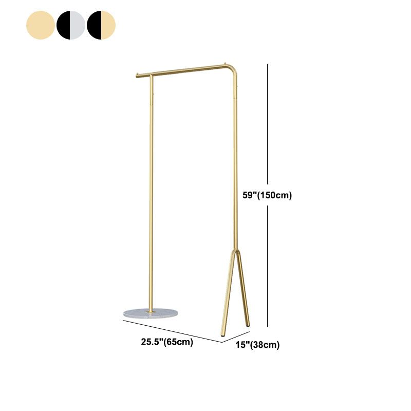 Industrial Minimalist Style Coat Rack Metallic Free Standing Coat Hanger