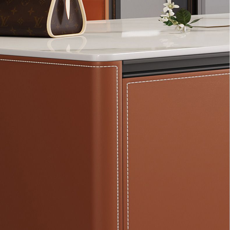Dining Room Kitchen Island Table Modern Metal Prep Table with Drawer