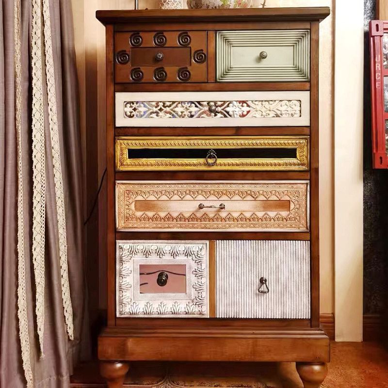 Mid-Century Design Rectangle Side Cabinet Wood Storage Cabinet