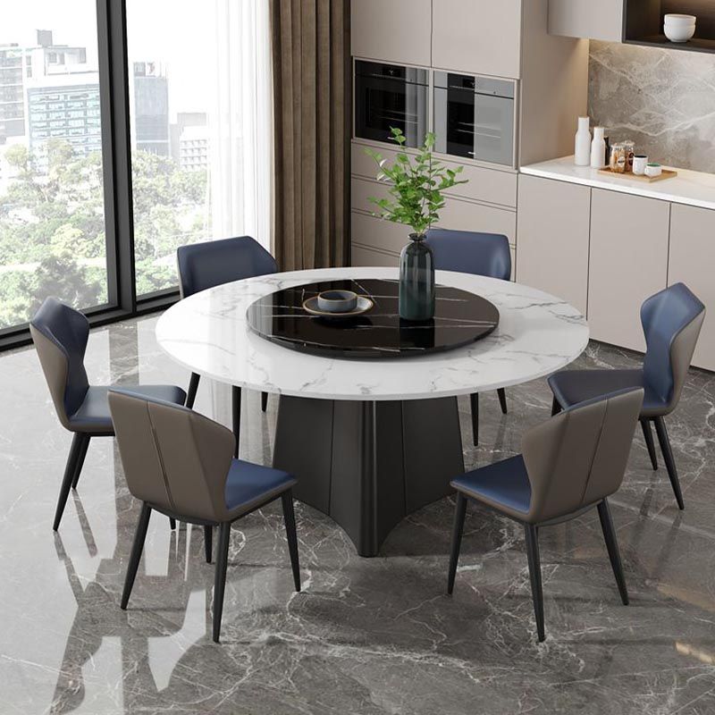 Modern Dining Set Stone 1/4/9 Pieces Dining Turntable Furniture for Home