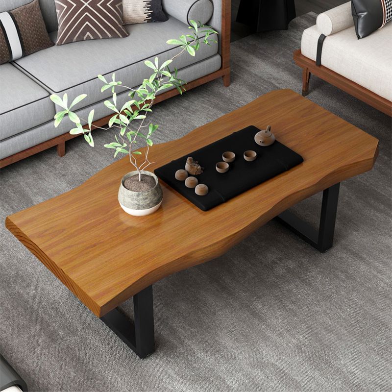 Modern Sled Cocktail Table No Distressing Solid Wood Coffee Table
