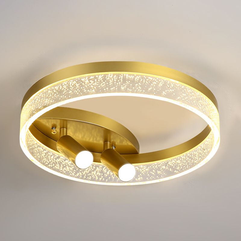 Nordique Round Shape Plafond Light 3 lumières Flush Mount Light pour la chambre