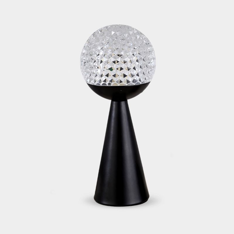 Lampada per palla da letto postmoderna e cono Night Acrilico Acrilico a bulbo singolo Luce