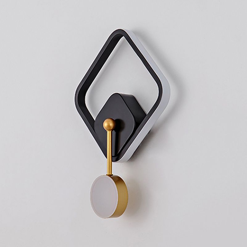 Contemporary Style Geometric Wall Mounted Lamps Metal 2 Lights Wall Mounted Lights