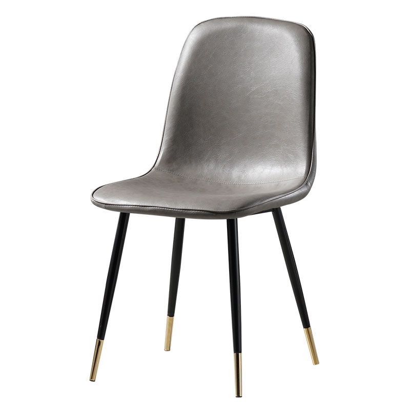 Nordic Metal Dining Chairs Dining Armless Side Chairs for Kitchen