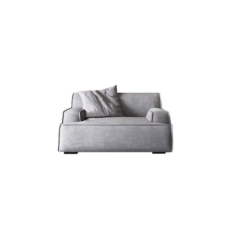 Stationary Stain Resistant Living Room Square Arm Standard Sofa