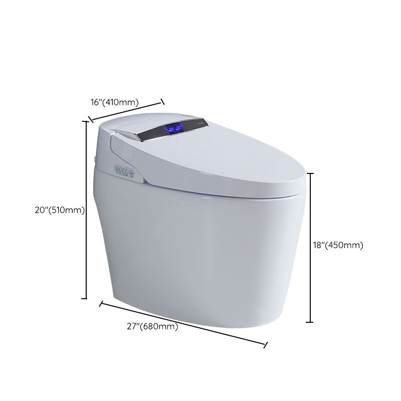 Contemporary Floor Mounted Flush Toilet Siphon Jet Ceramic Urine Toilet for Washroom