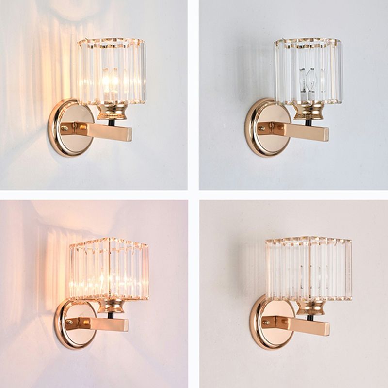 Crystal Wall Lights Modern Style 1 Light Wall Sconce for Bedroom