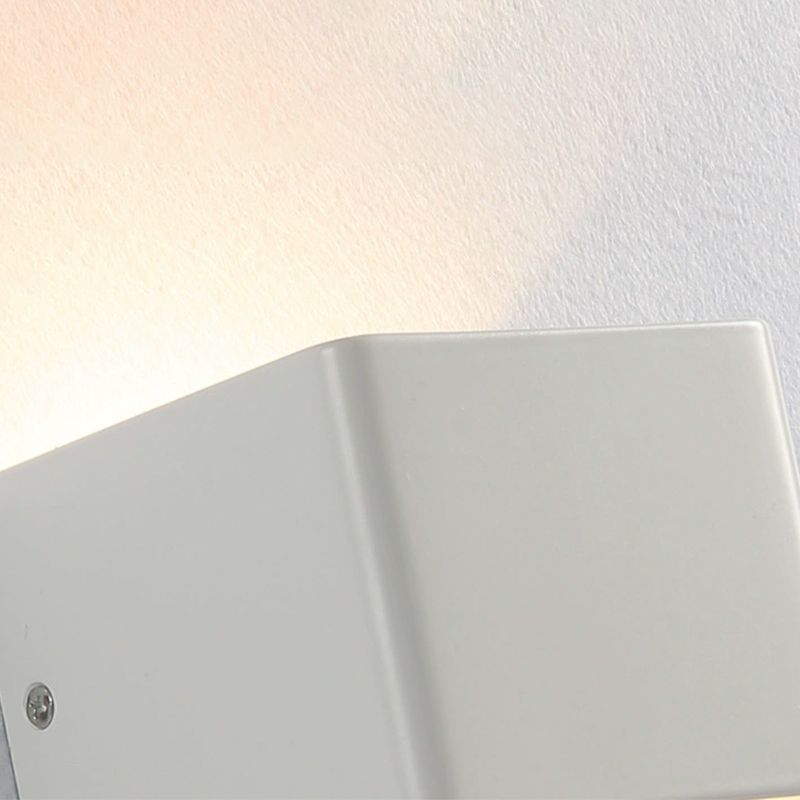 Modern Style Square Shape Wall Sconce Metal 2 Light Sconces for Corridor