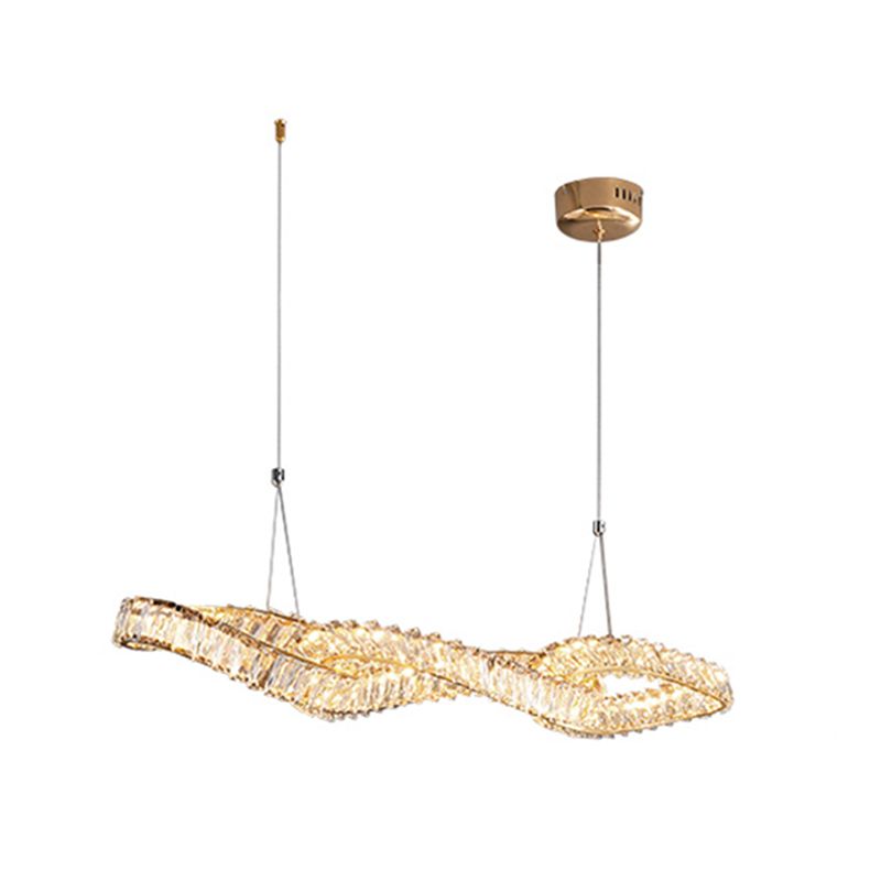 Modern Dining Chandelier Pendant Kitchen Dining Room Crystal Hanging Lamp Fixture