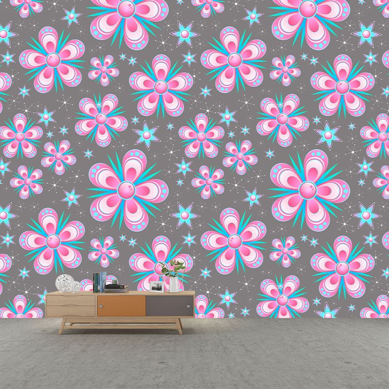 Customized Illustration Tropical Plant Mural Eco-friendly Wallpaper Wall Decor