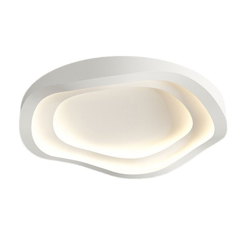 Contemporary White Flush Mount Lighting Unique Acrylic Ceiling Light