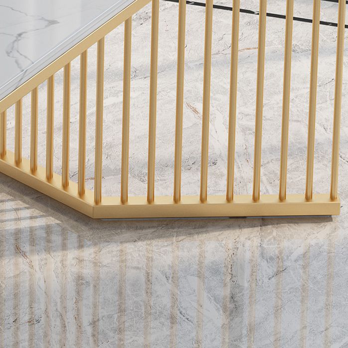 Glam Style 1/2/5/7 Pieces Dining Set Marble Top Dining Table Set with Velvet Chairs