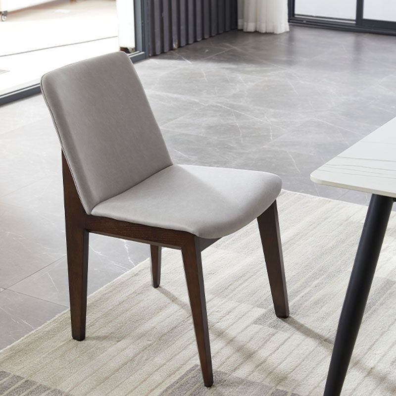 Chaises de salle à manger en bois de style contemporain, chaises latérales sans bras pour cuisine
