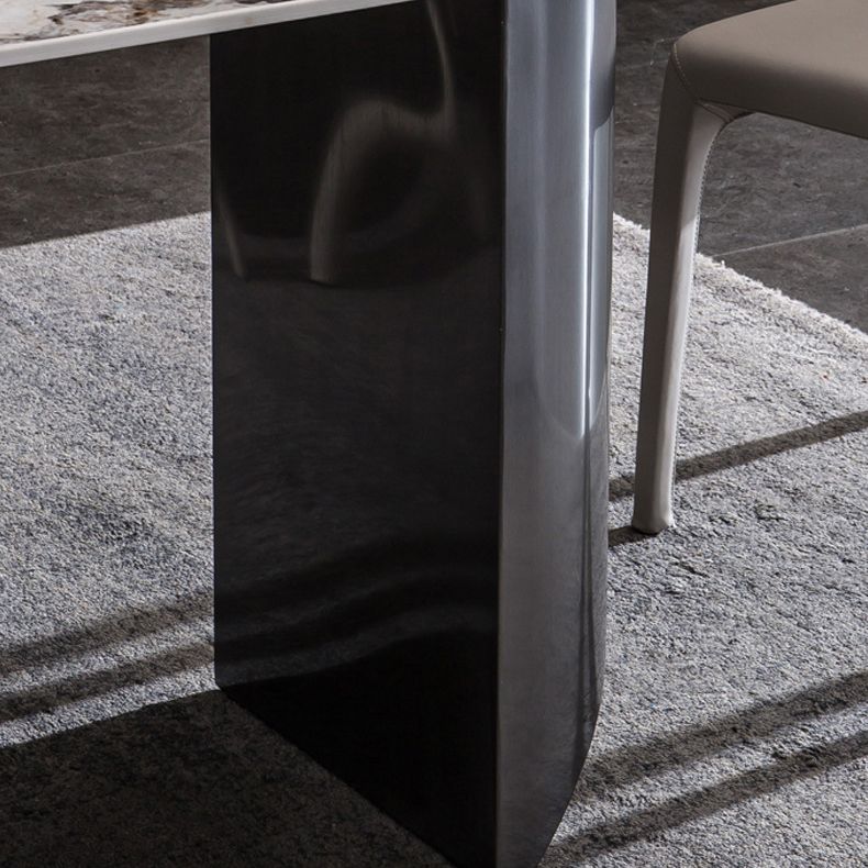 Glam Style Dinette Set for Home 1/2/3/5/6 Pieces Glossy White Dining Table Set