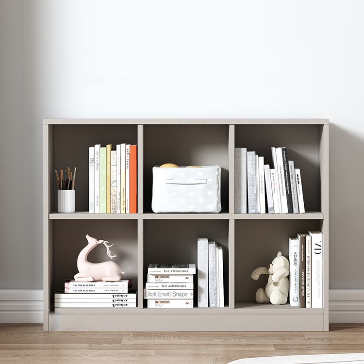 Contemporary Style Wood Bookshelf Closed Back Bookcase for Office