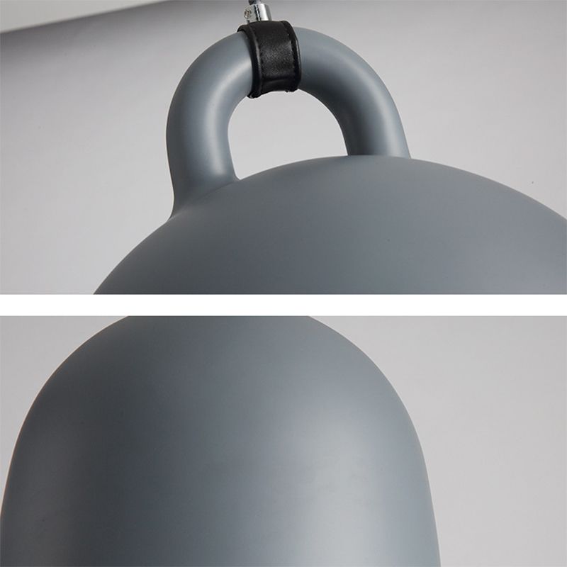 Resina de macarrones de estilo nórdico lámpara colgante de hojas de mano con forma de accesorio de iluminación de suspensión de 1 luces para dormitorio