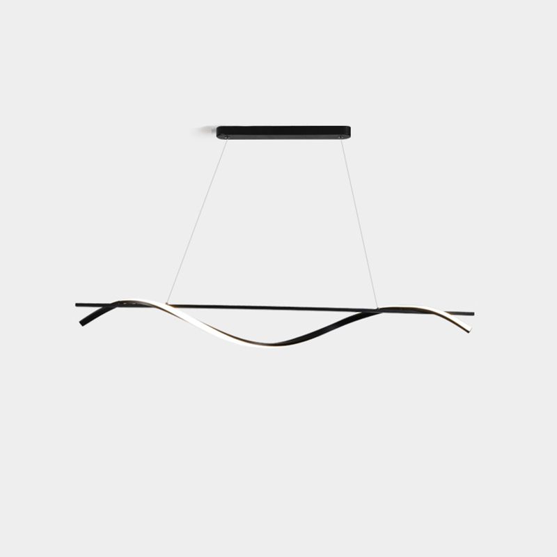 Luci sospese in stile moderno Black Sospeded Lighting Apparecchio per la sala riunioni in ufficio