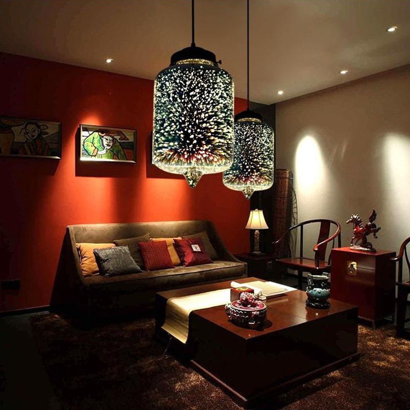 Modernista 1 bulbo de vidrio Kit de luz de vidrio blanco