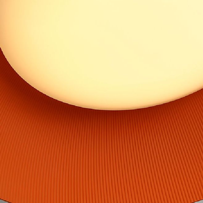 Gris + Orange Dome en forme de plafond LED LEIL