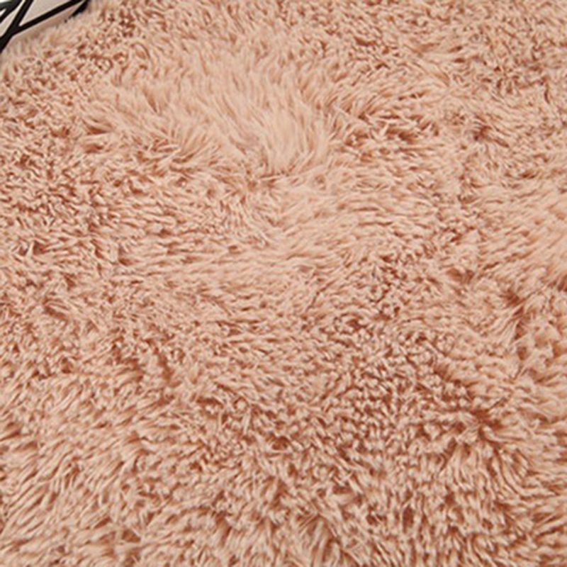 Tappeto di peluche ovali tappeto non lavabile in lavatrice non slip
