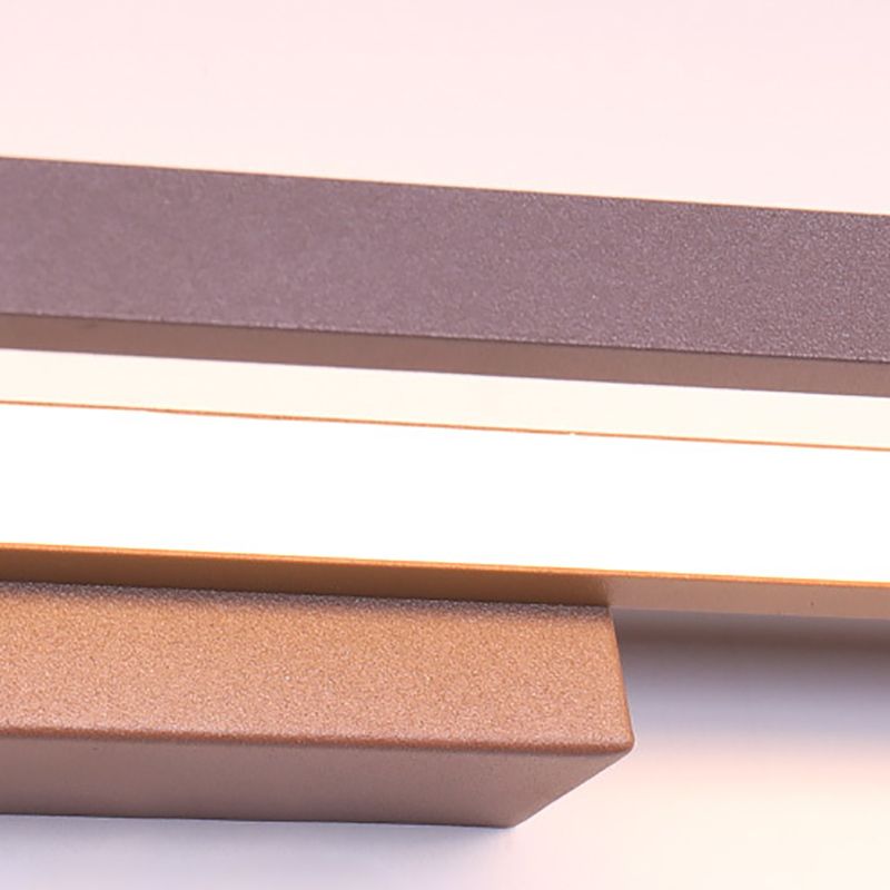 Modern LED Vanity Light Strip Shape Mirror Front Light with Acrylic Shade for Bathroom