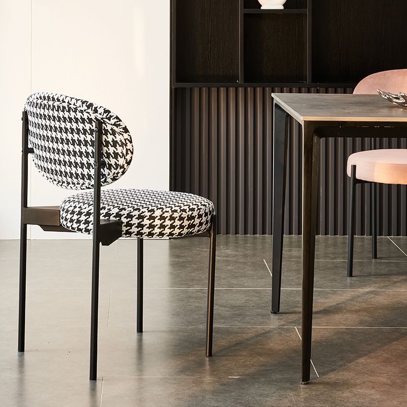 Modern Style Side Chair Open Back Dining Chair for Dining Room