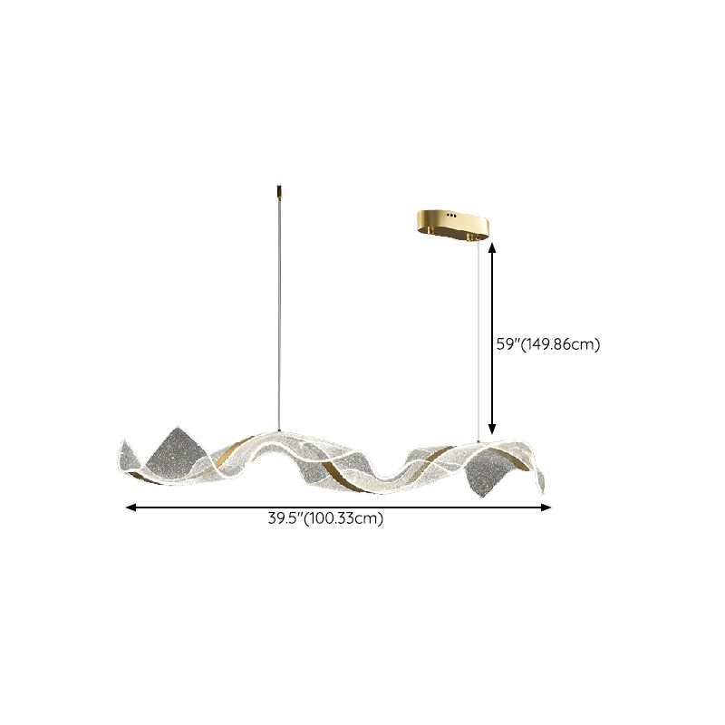 Pendant Lighting Fixtures Metal 1 Light Island Light Fixture for Dining Room