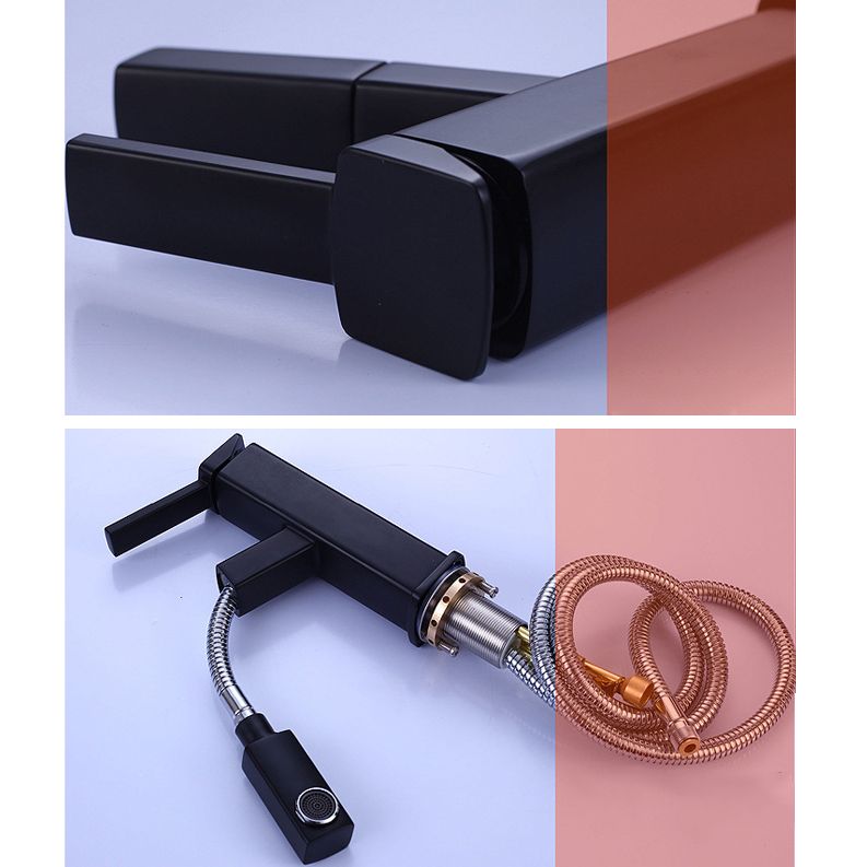 Glam Style Faucet Single Handle Centerset Faucet with Swivel Spout